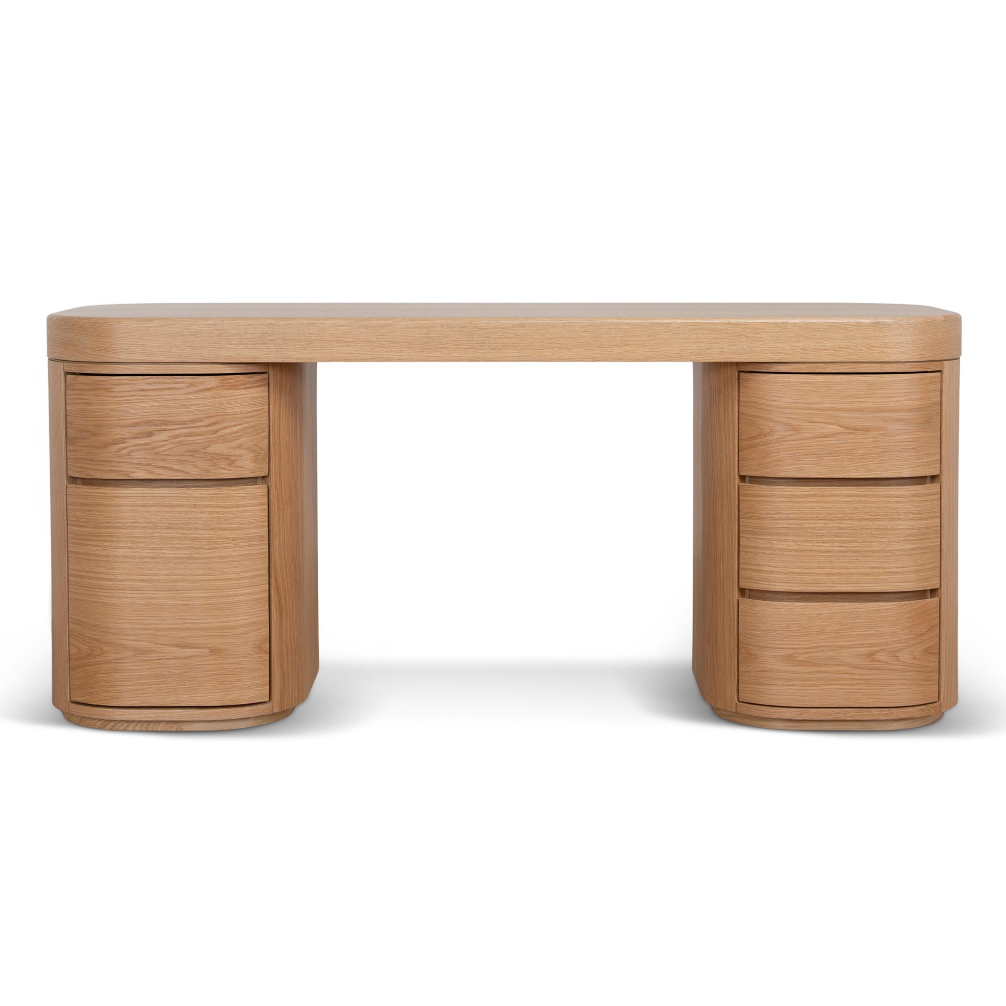 1.7m Office Desk - Natural Oak - Solvia