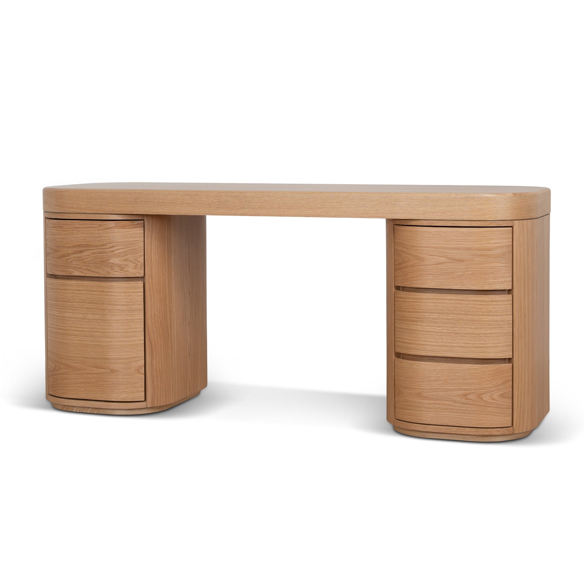 1.7m Office Desk - Natural Oak - Solvia