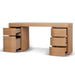 Showcasing Sineluna 1.7m Office Desk - Natural Oak OT12117-CN Office Desk by Calibre Furniturs