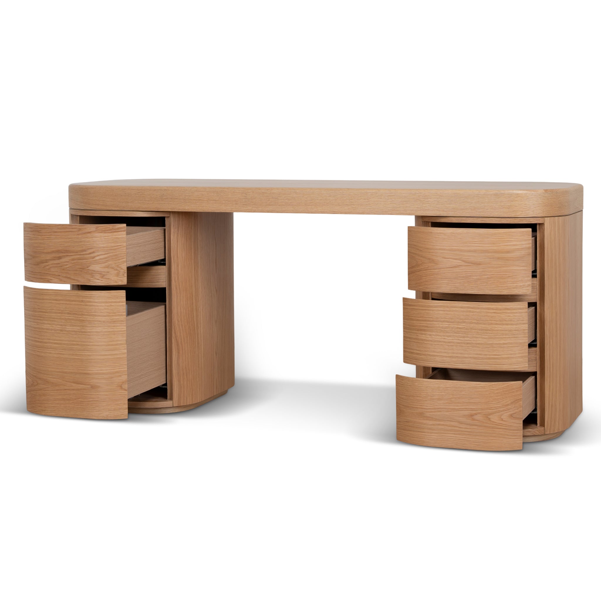 1.7m Office Desk - Natural Oak - Solvia