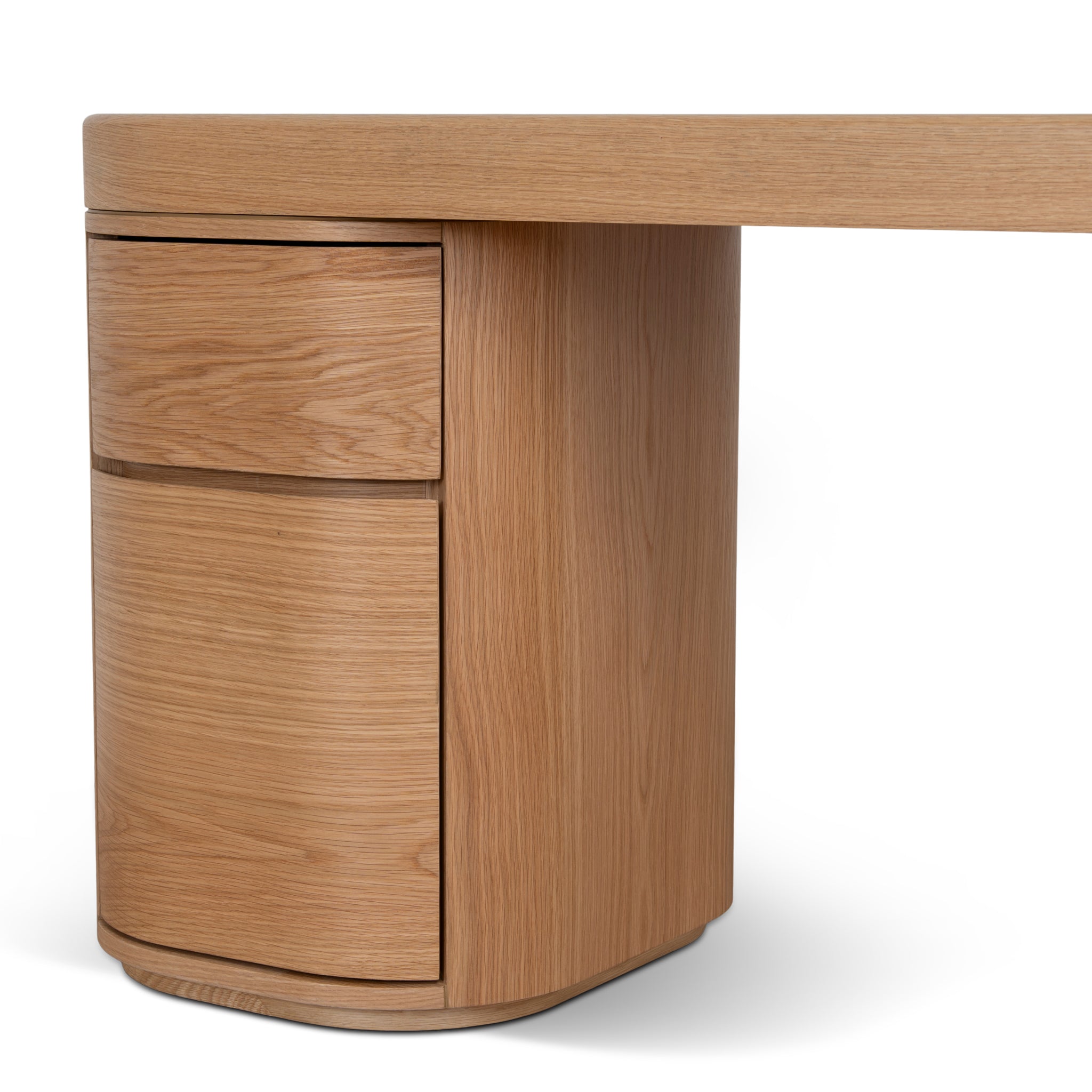 1.7m Office Desk - Natural Oak - Solvia