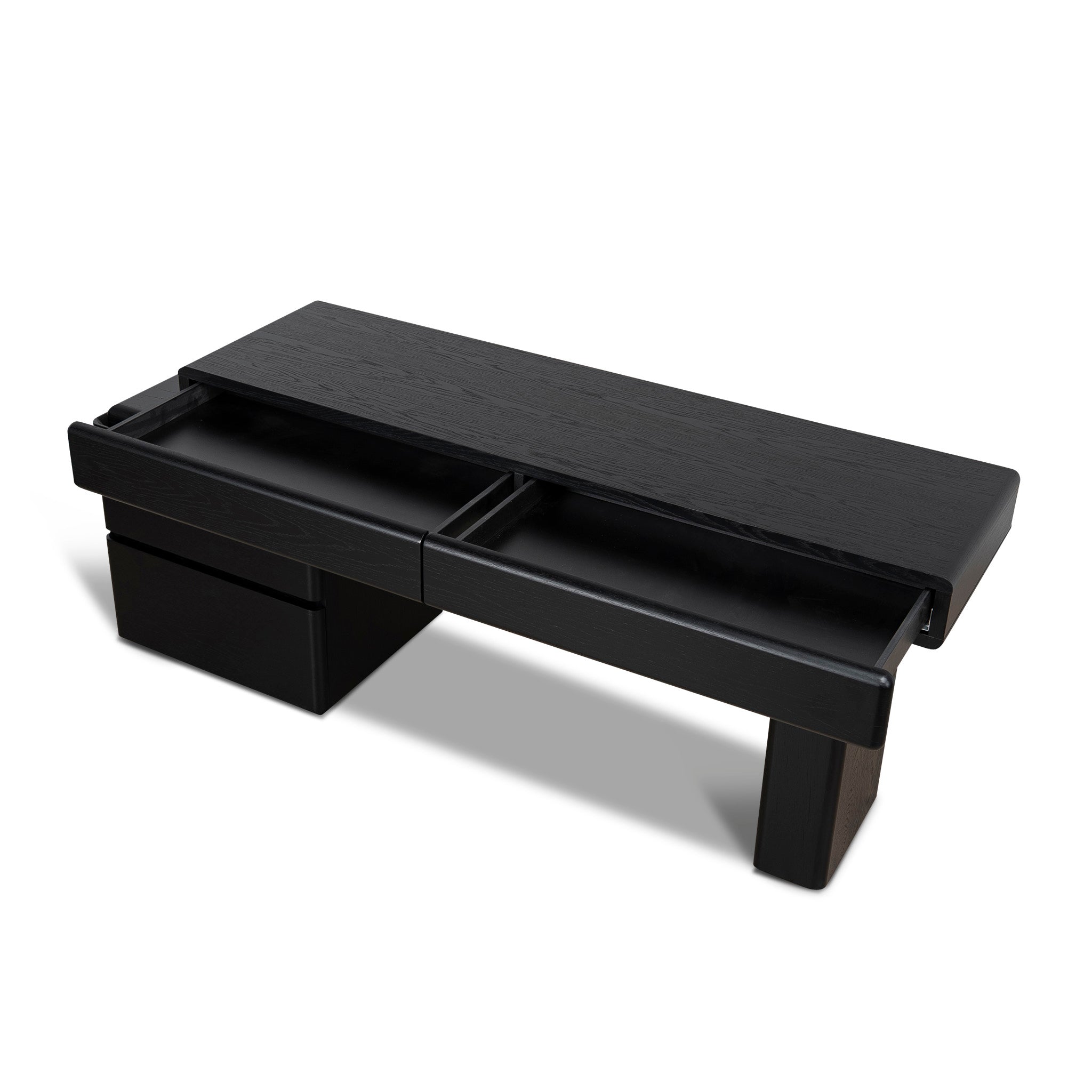 1.6m Office desk - Black Oak