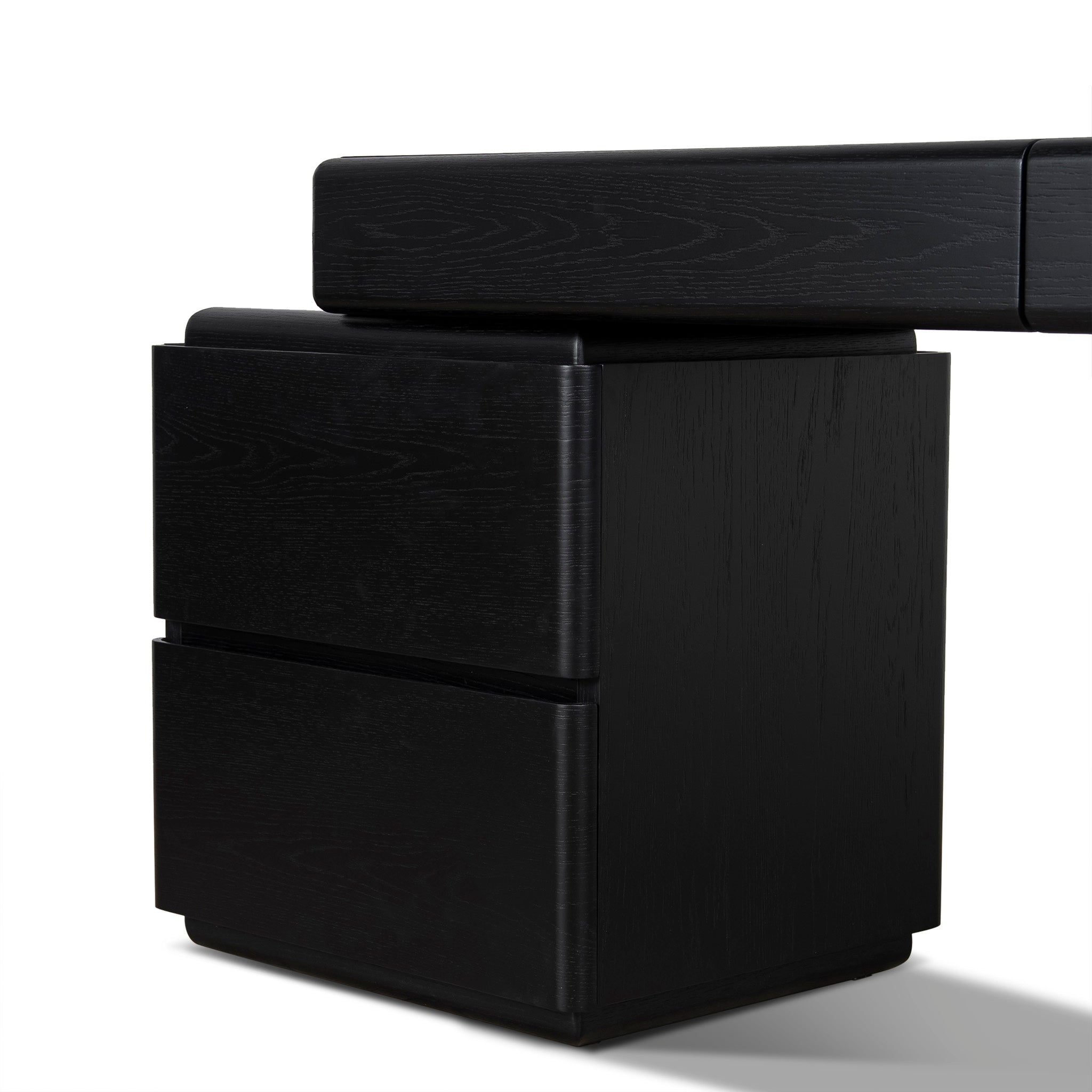 COT12390-CN 1.6m Office desk  - Black Oak