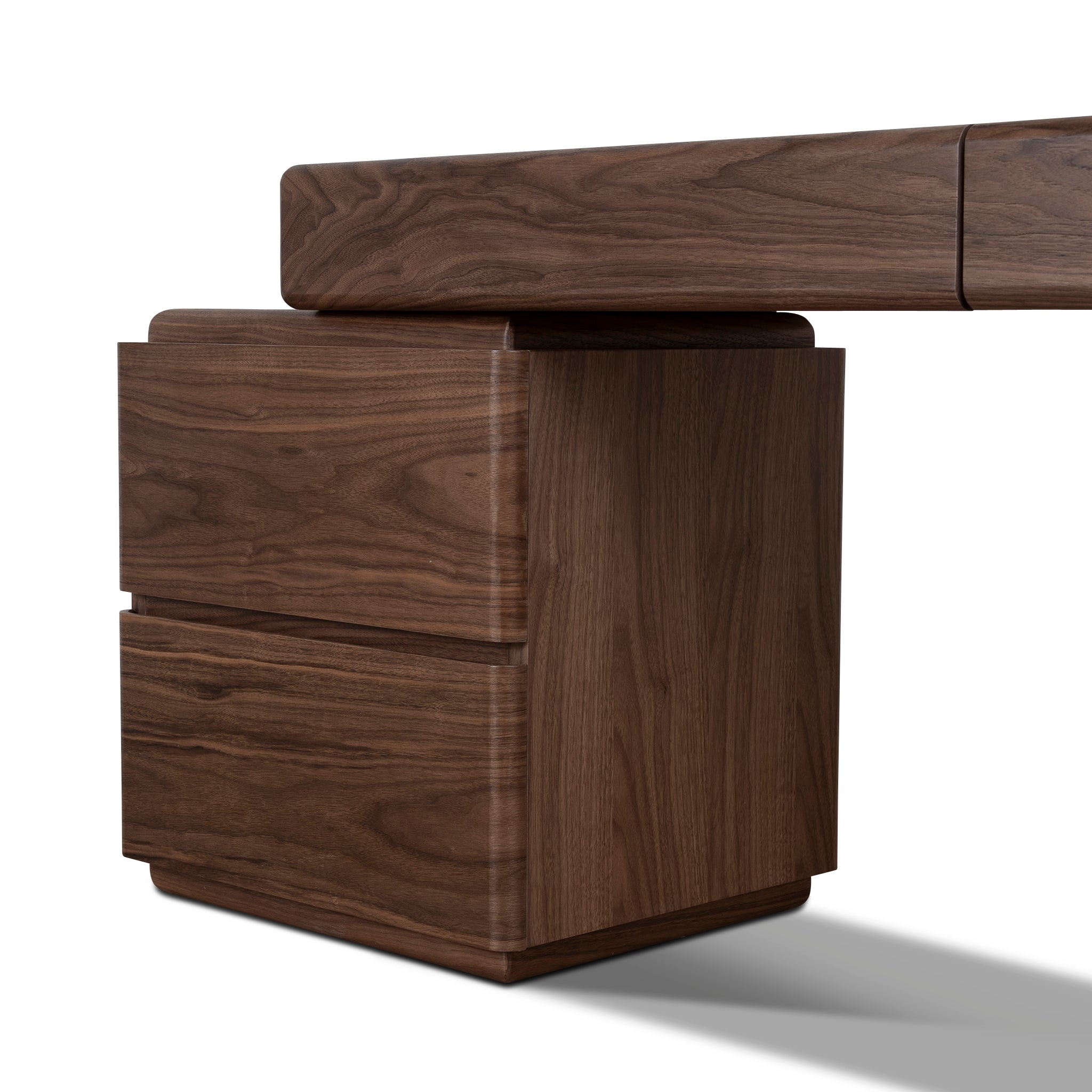 COT12391-CN 1.6m Office Desk - Walnut Veneer