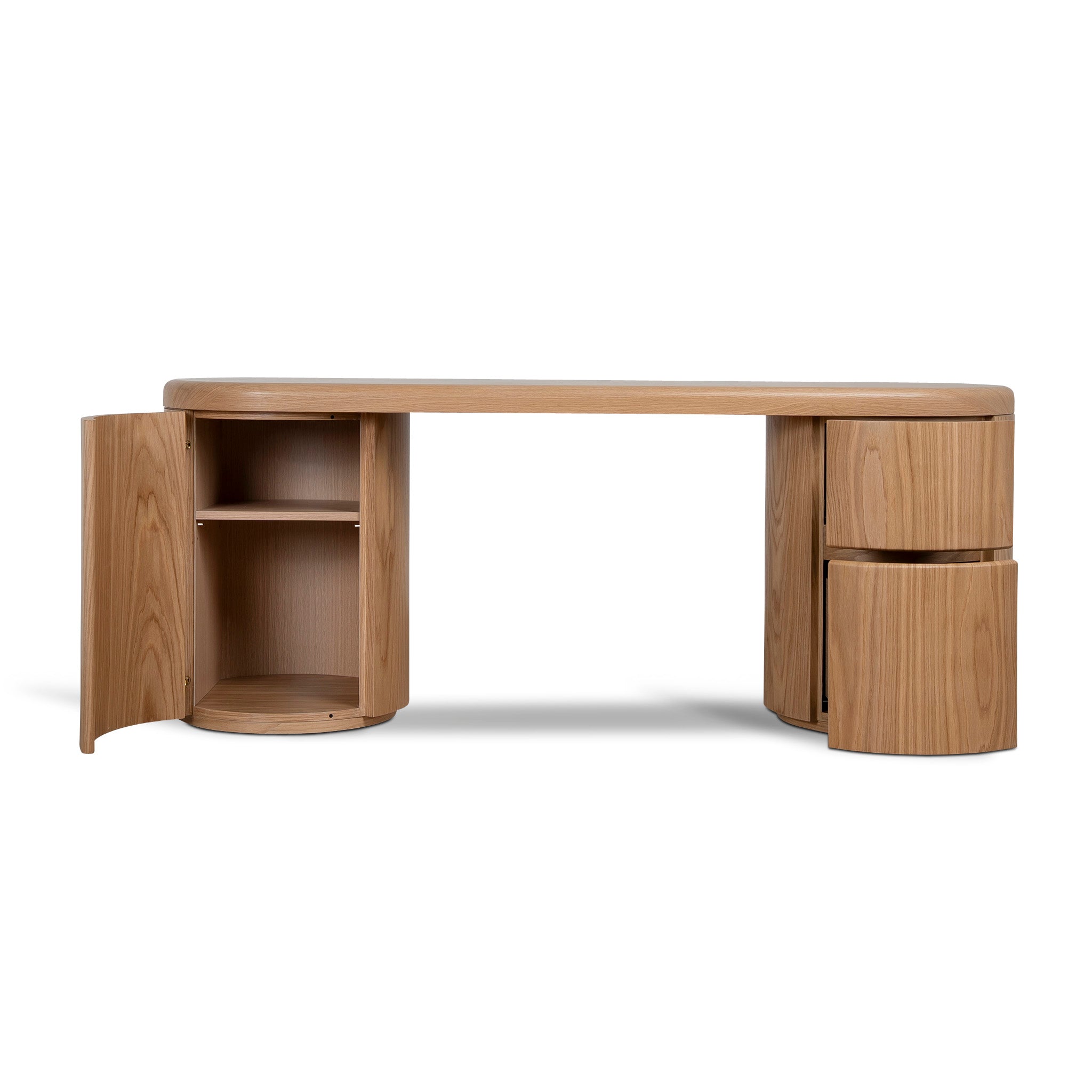 1.9m Office Desk - Natural Oak