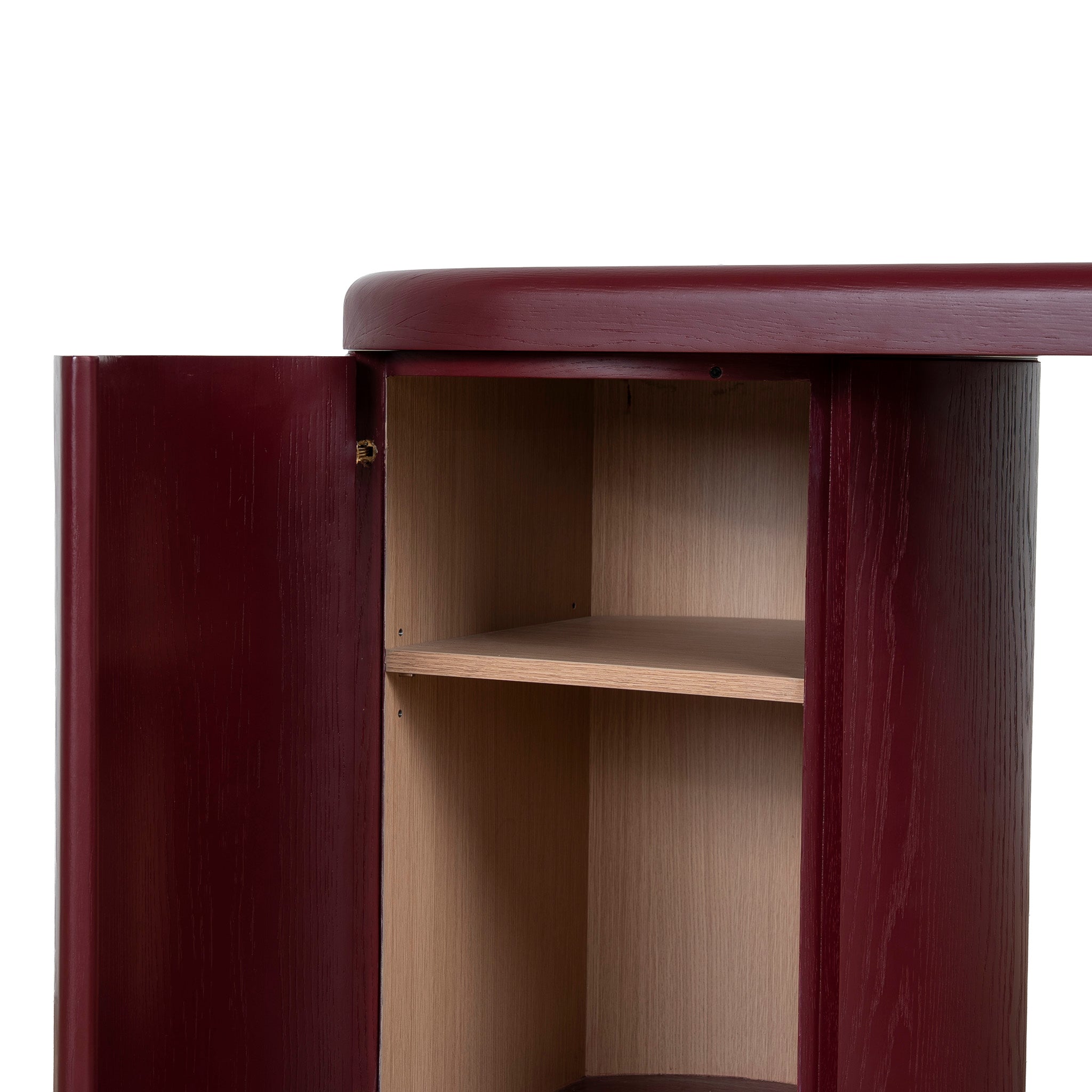 1.9m Office Desk - Burgundy Red