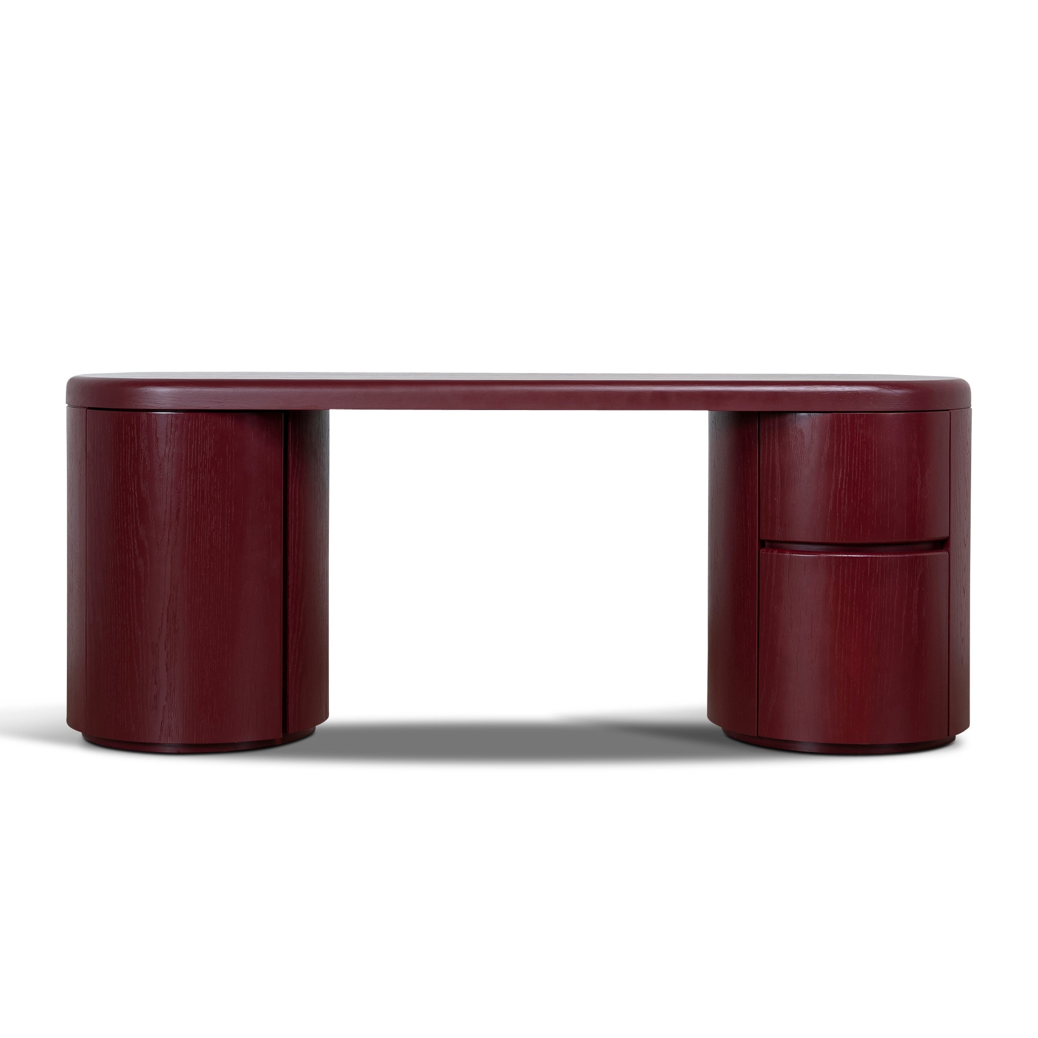 1.9m Office Desk - Burgundy Red