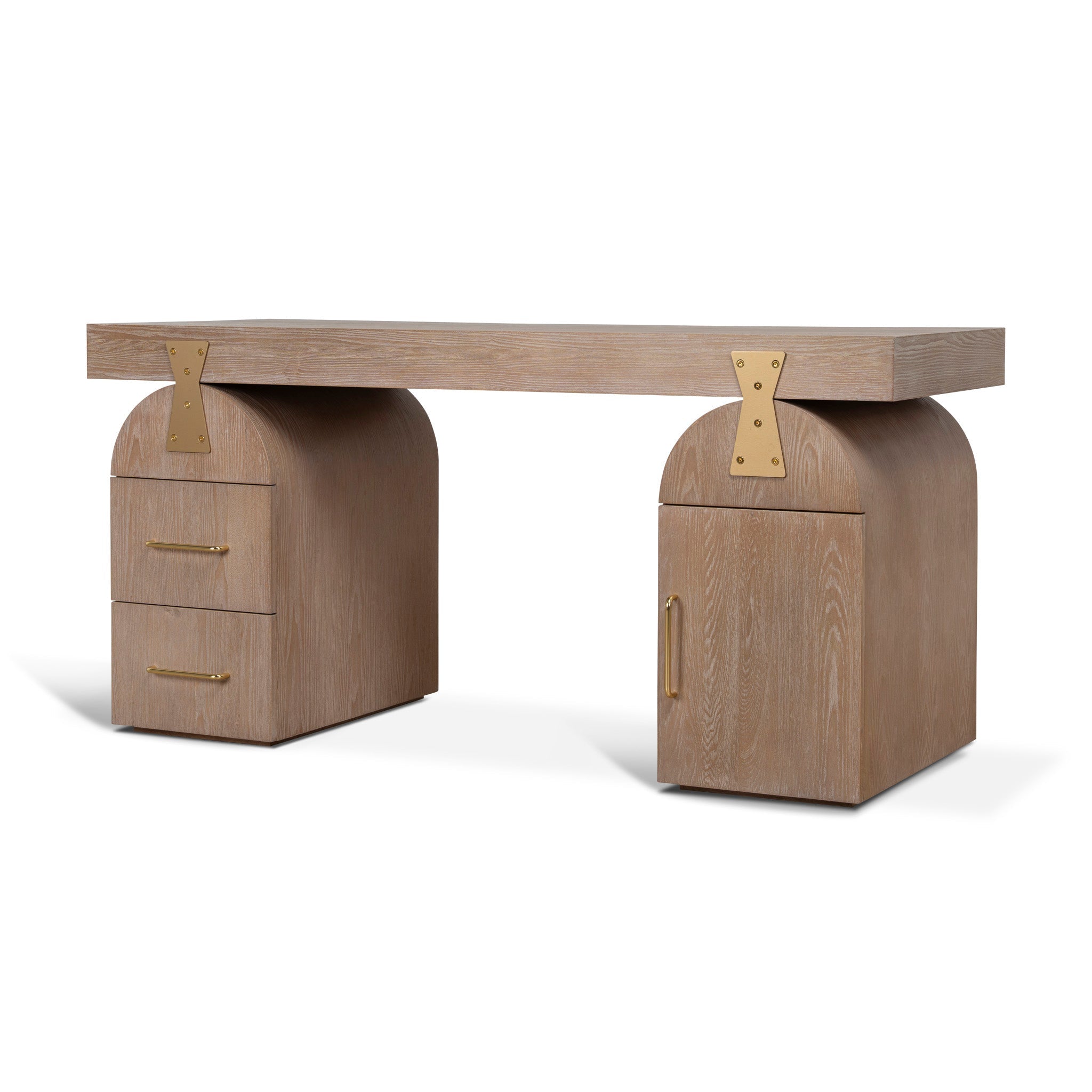 1.55m New Elm Home Office Desk - Natural