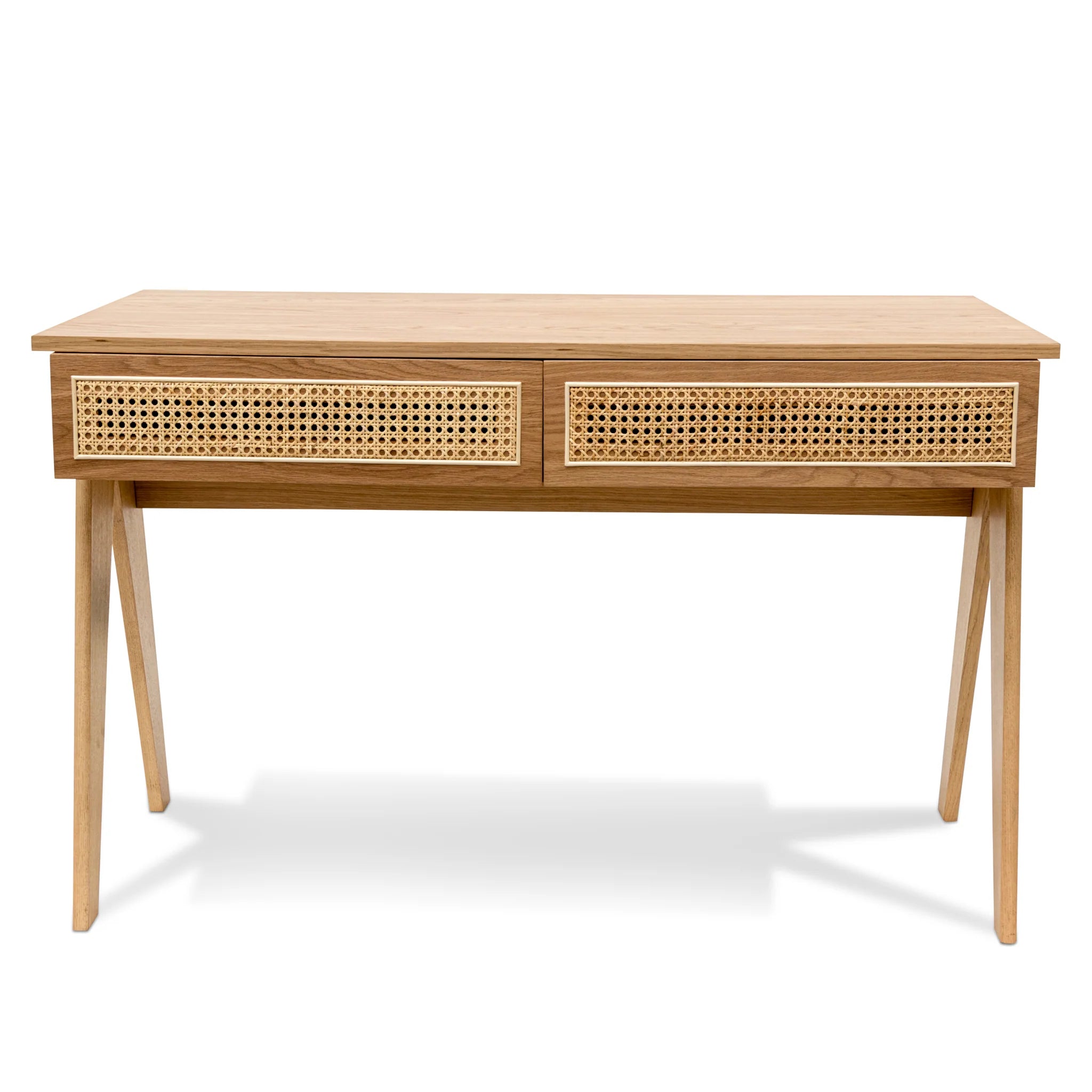 Showcasing Ninanova 1.2m Home Office Desk - Natural OT6938-KD Office Desk by Calibre Furniturs