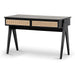 Showcasing Camavera 1.2m Home Office Desk - Full Black OT8058-KD Office Desk by Calibre Furniturs