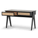 Showcasing Camavera 1.2m Home Office Desk - Full Black OT8058-KD Office Desk by Calibre Furniturs