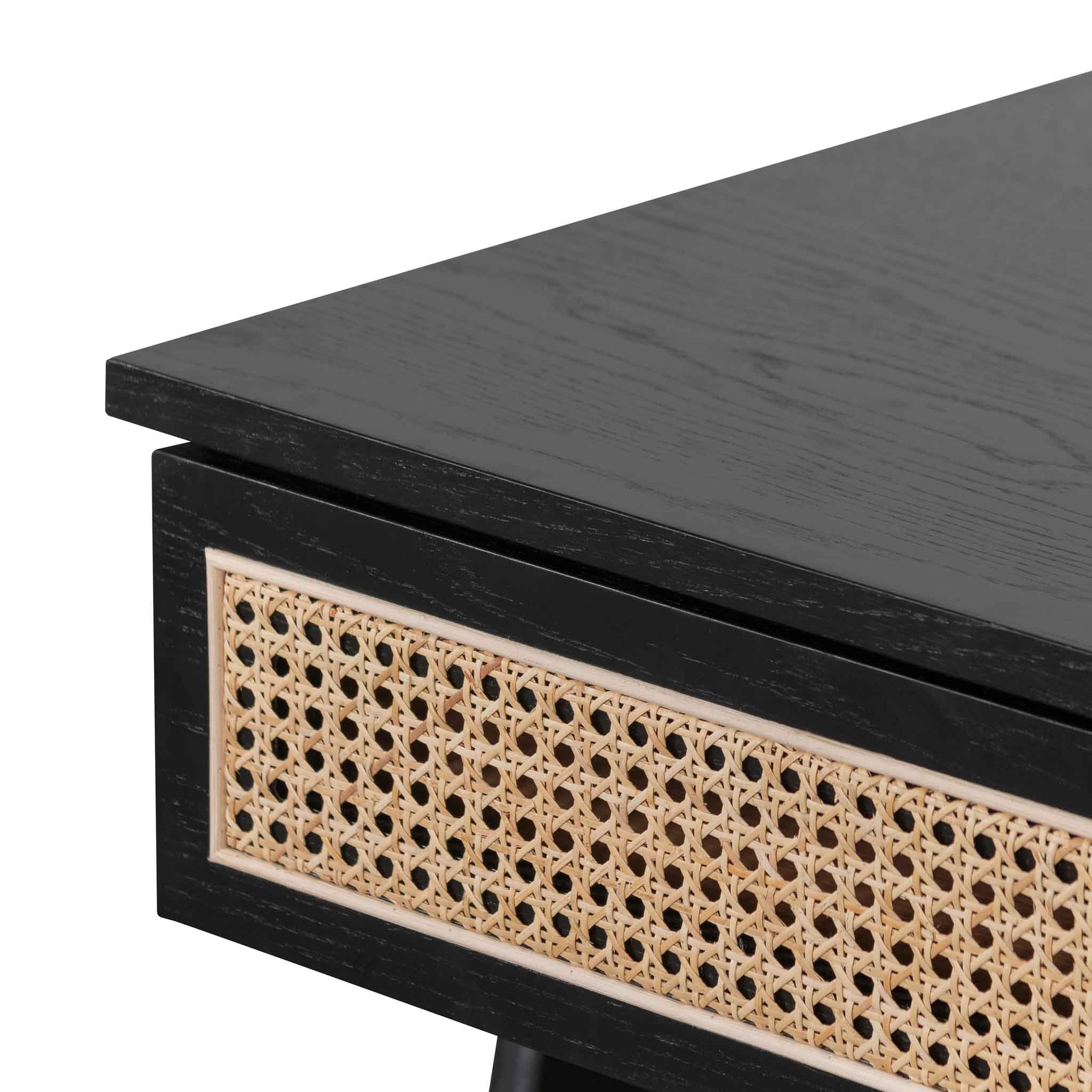 Camavera 1.2m Home Office Desk - Full Black
