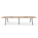 3.6m Natural Boardroom Meeting Table - Full Black Legs - image 2