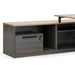 1.8m Left Return Office Desk - Black with Natural Top - image 5