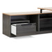 1.8m Left Return Office Desk - Black with Natural Top - image 6