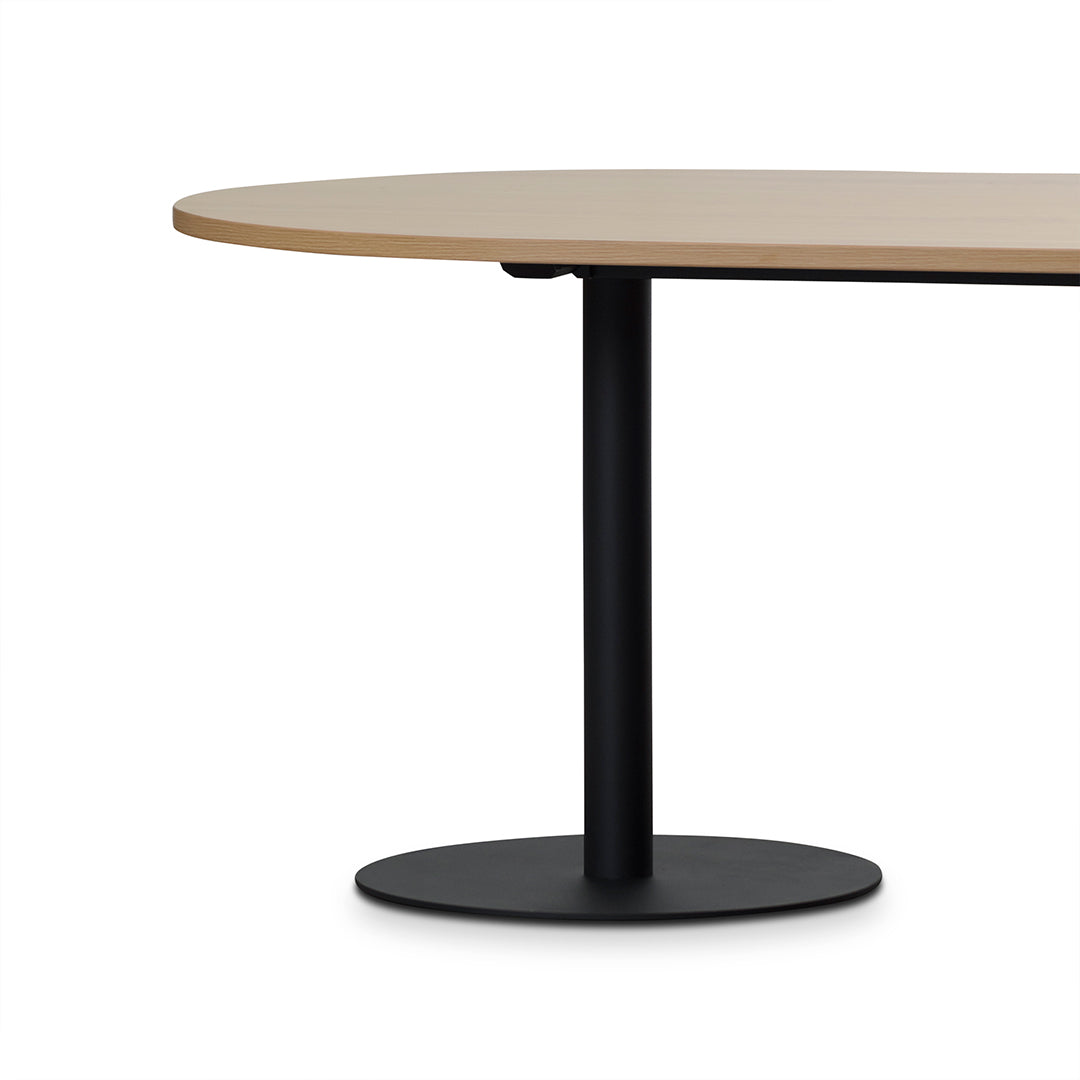 2.4m Oval Meeting Table - Natural - image 3