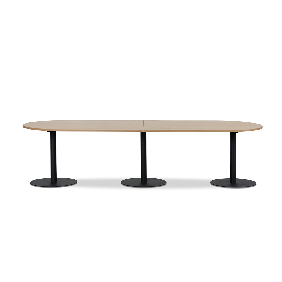 3m Oval Meeting Table - Natural - image 2