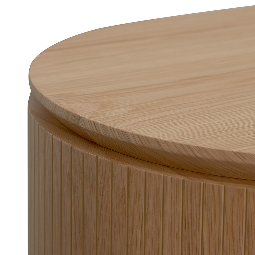 1.77m Right Drawer Office Desk - Natural Oak