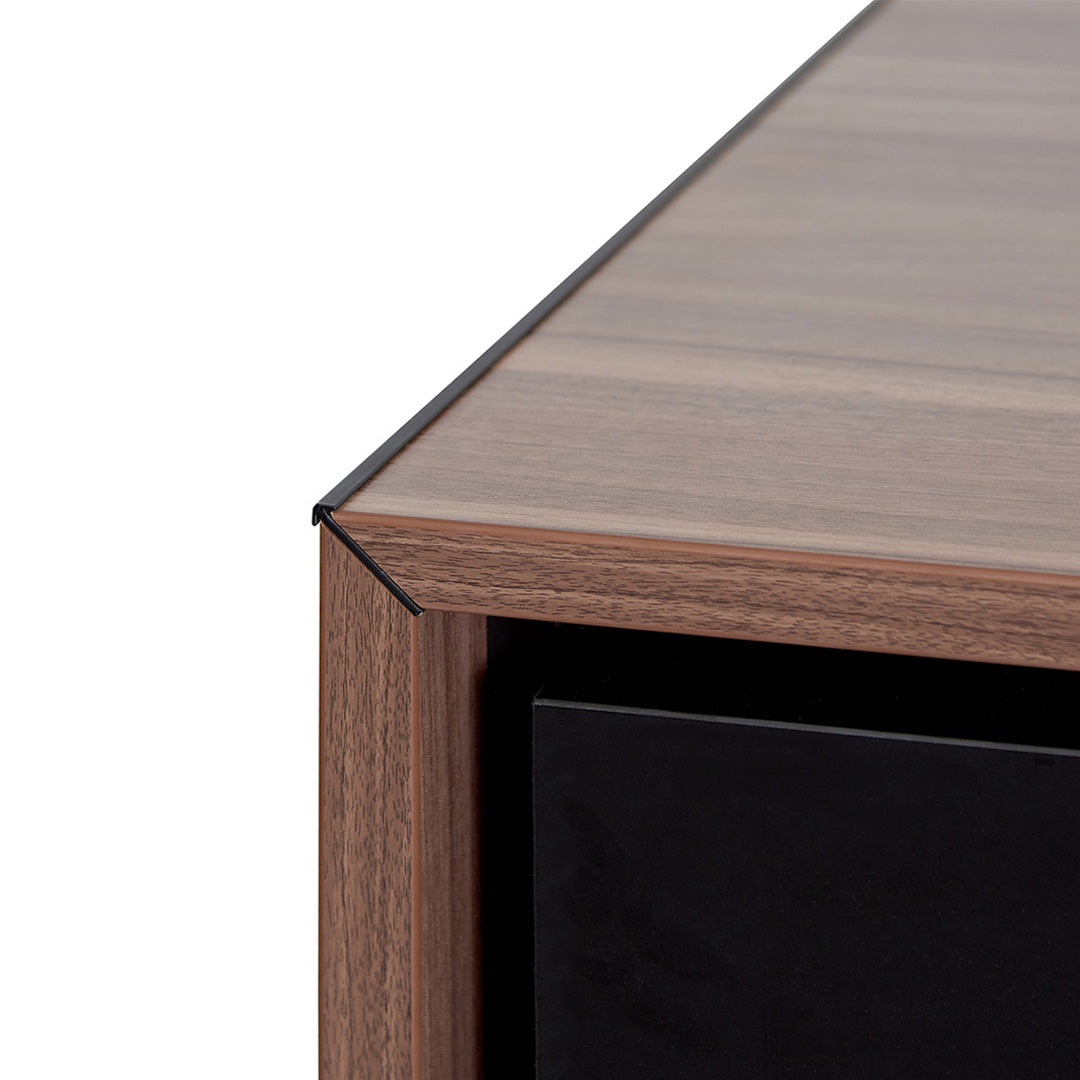 2.3m Left Return Office Desk - Walnut - image 5