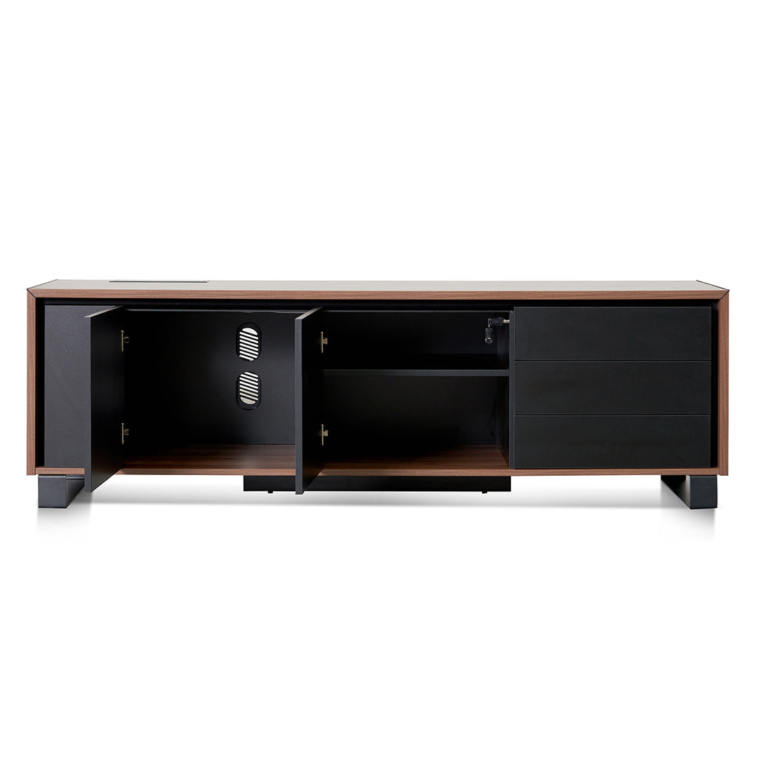 2.3m Right Return Office Desk - Walnut - image 6