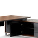 2.3m Right Return Office Desk - Walnut - image 8