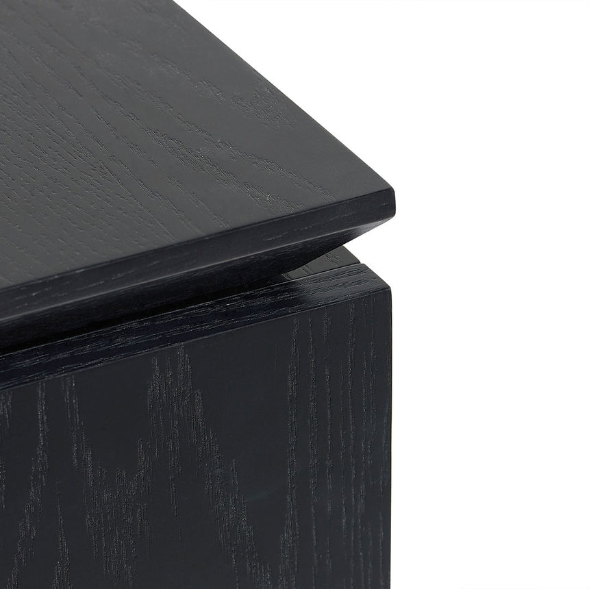 1.77m Right Drawer Office Desk - Black Oak