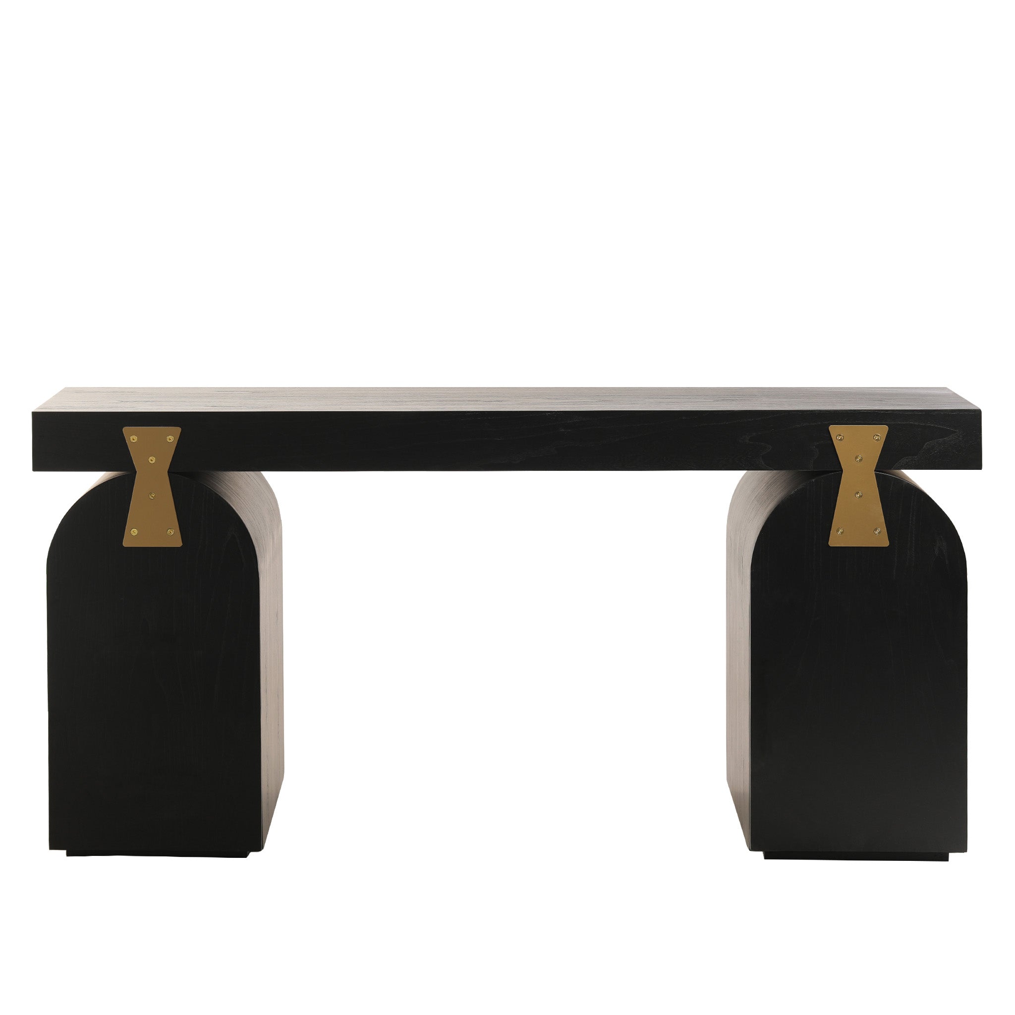 COT8663-NI 1.55m New Elm Home Office Desk - Full Black