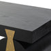 1.55m New Elm Home Office Desk - Full Black - image 5