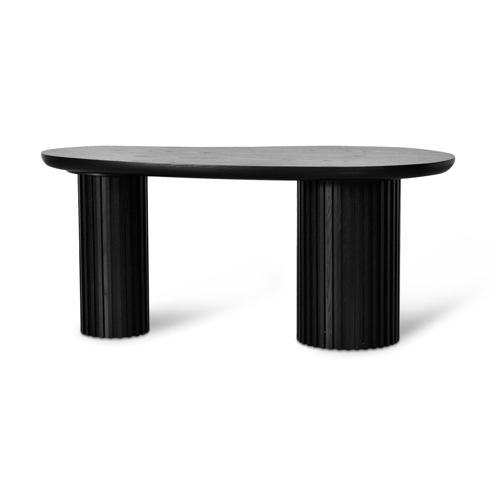 1.7m Office Desk - Black Oak - image 2