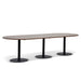 3m Oval Meeting Table - Walnut