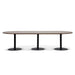 3m Oval Meeting Table - Walnut - image 2