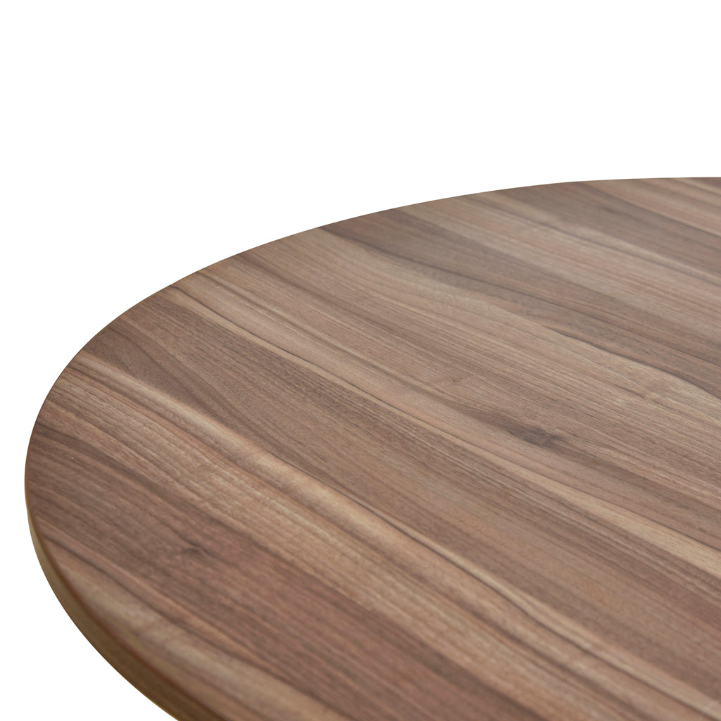 3m Oval Meeting Table - Walnut - image 3