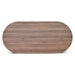 2.4m Oval Meeting Table - Walnut - image 9