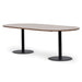 2.4m Oval Meeting Table - Walnut