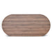 2.4m Oval Meeting Table - Walnut - image 8