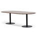 2.4m Oval Meeting Table - Walnut - image 2