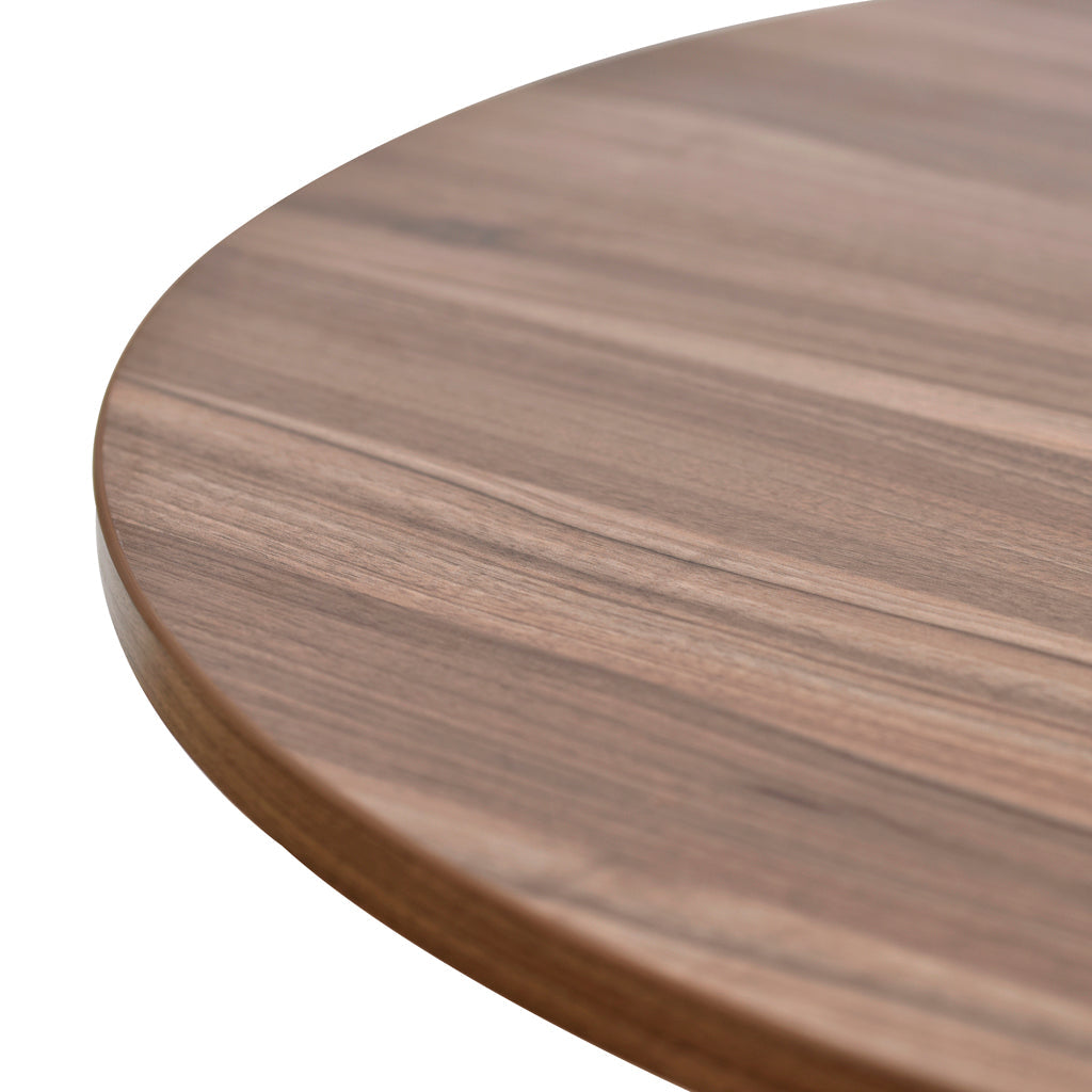 2.4m Oval Meeting Table - Walnut - image 7