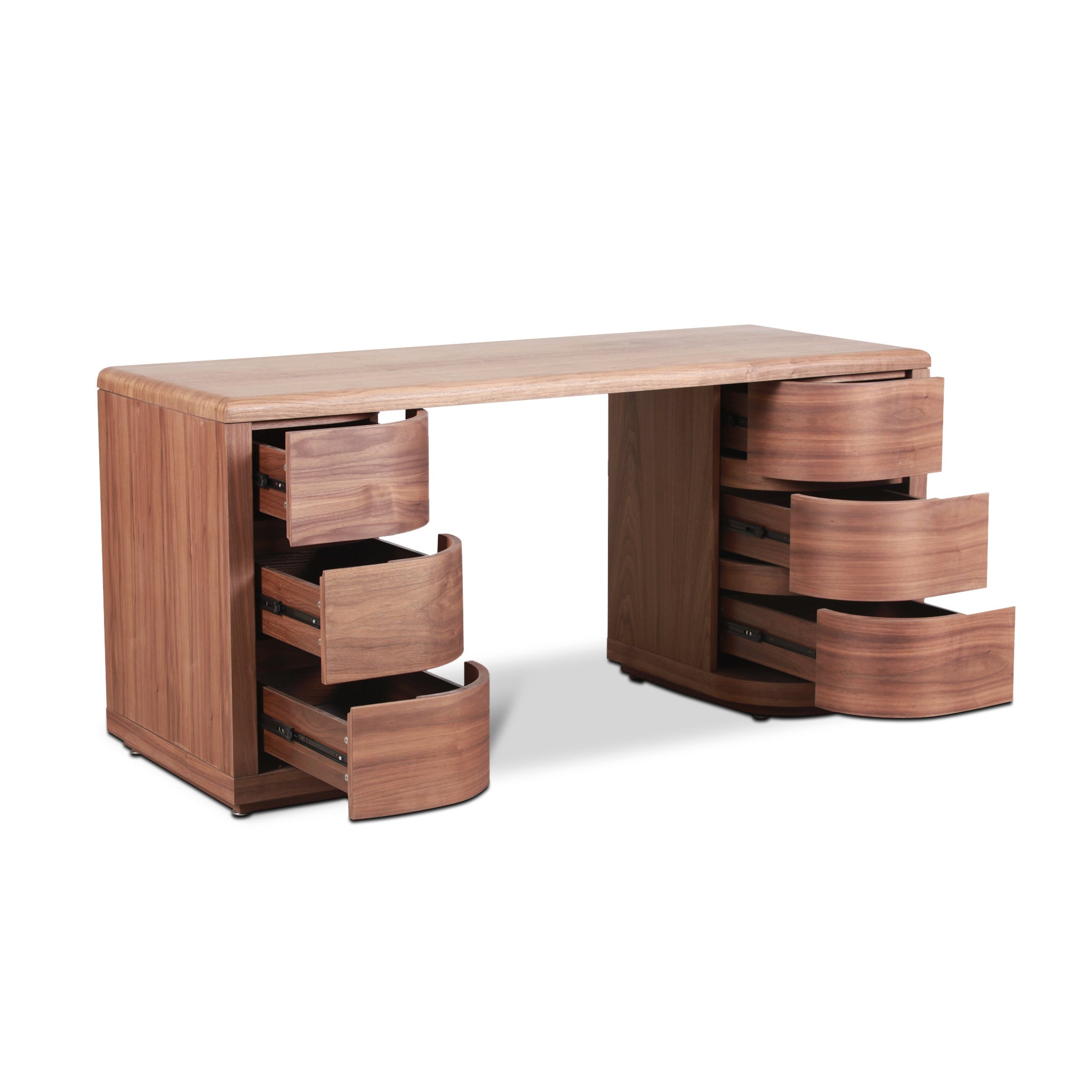 1.6m Office Desk - Walnut - image 3