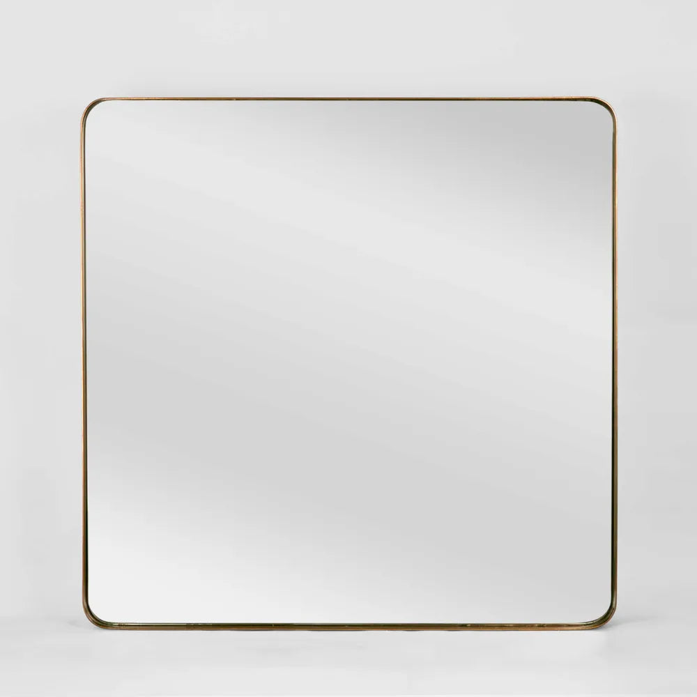 Osmond Square Mirror Burnt - Gold