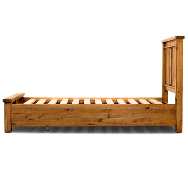 Niles Pine Wood Bed with Storage – Queen