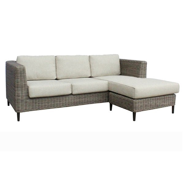 Portia Outdoor 3-Seater Lounge with Reversible Chaise
