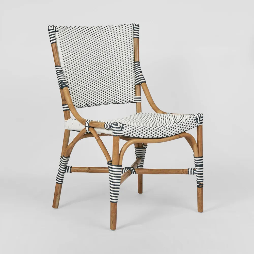 Portsea Synthetic Rattan Dining Chair - Blue