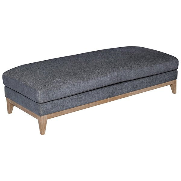 Princeton Fabric Ottoman - Dark Grey