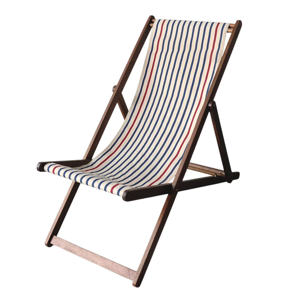 Replacement Sling Deckchair Cotton - Ecru Marine