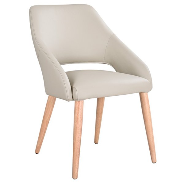 Kyle Leather Dining Chair - Wheat