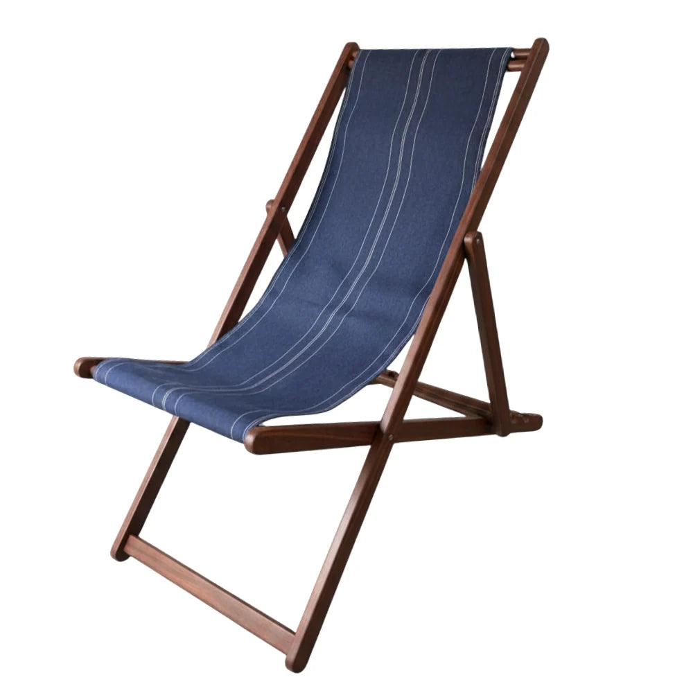 Replacement Sling Deckchair Synthetic - Pin Stripe Denim