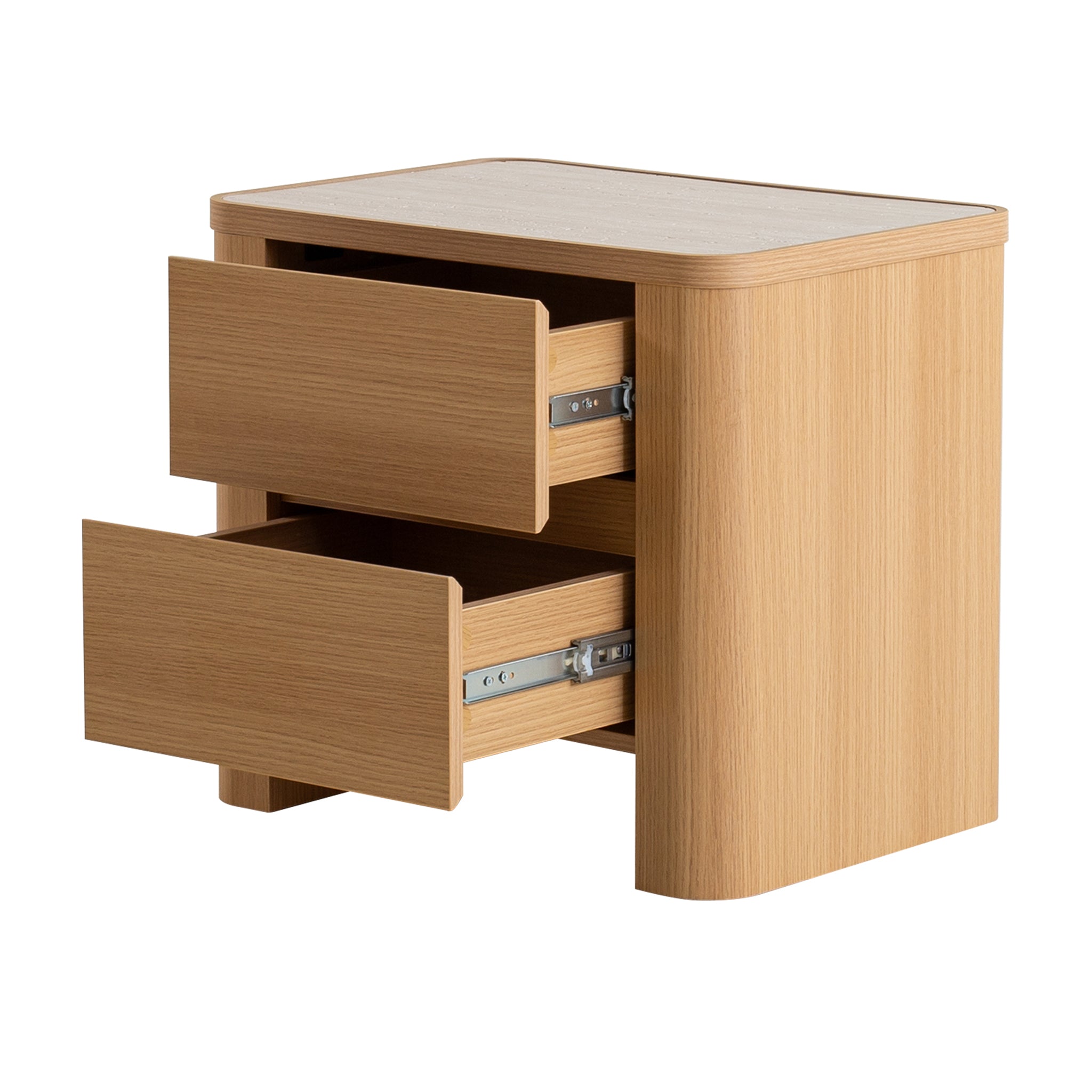 56cm Bedside Table - Natural