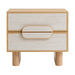 Showcasing Linilo Bedside Table - Natural ST10018-IG Bedside Table by Calibre Furniturs