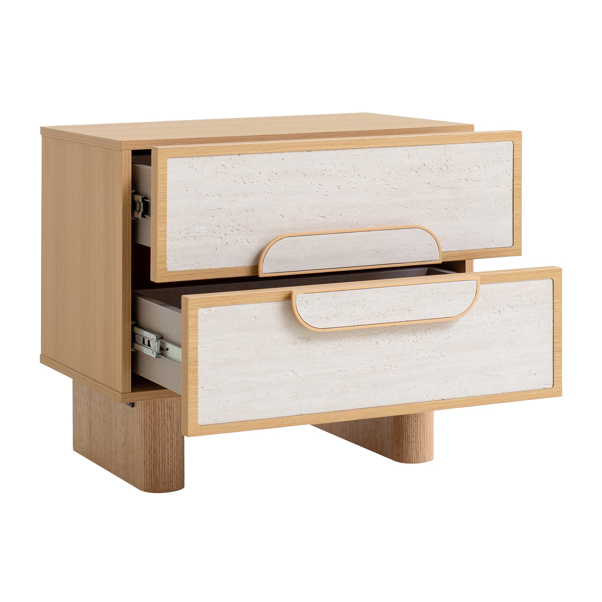 60cm Bedside Table - Natural