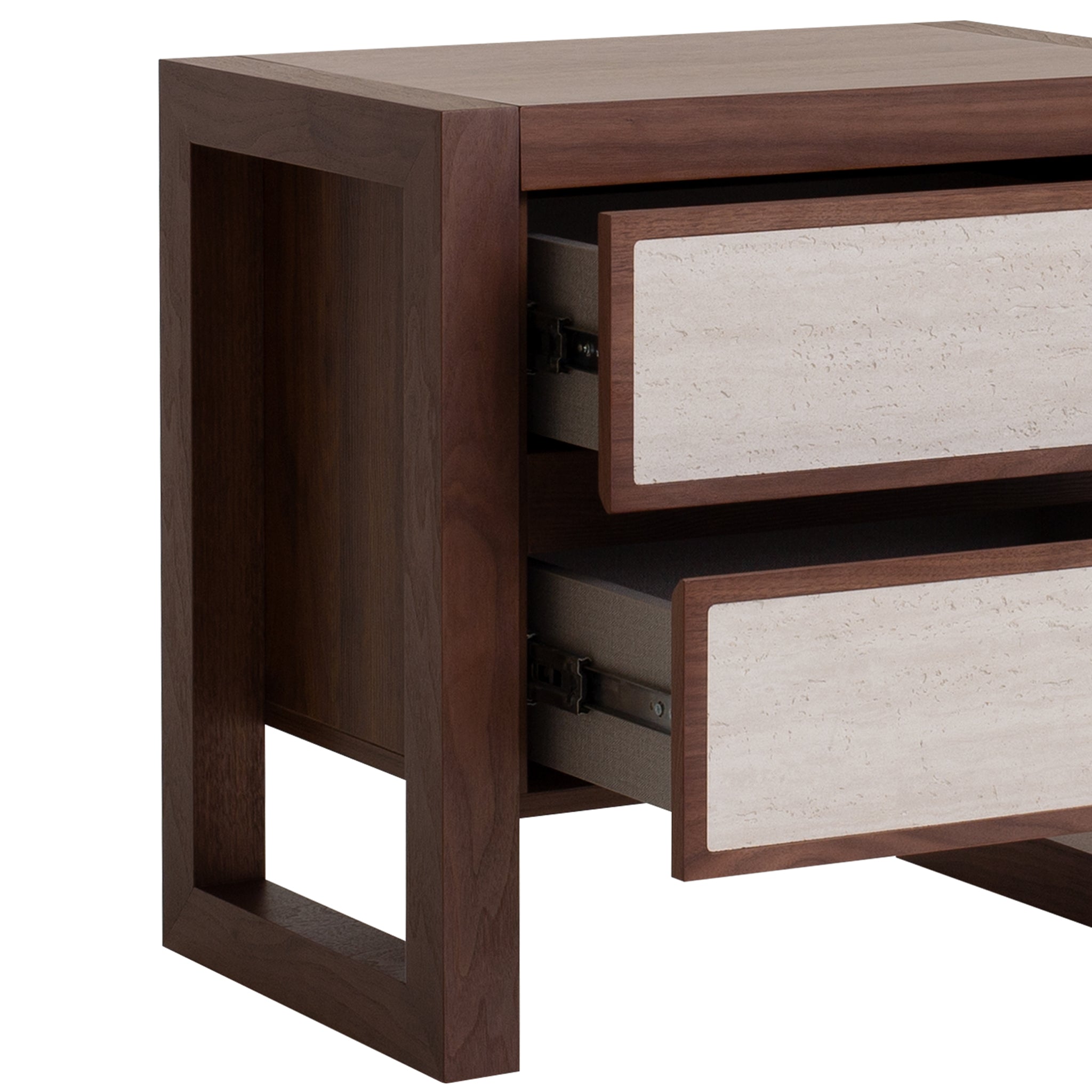 CST10020-IG 60cm Bedside Table - Walnut